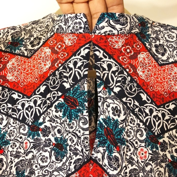 Express Mix Floral Print Long Sleeve Boho Romper - Picture 3 of 5